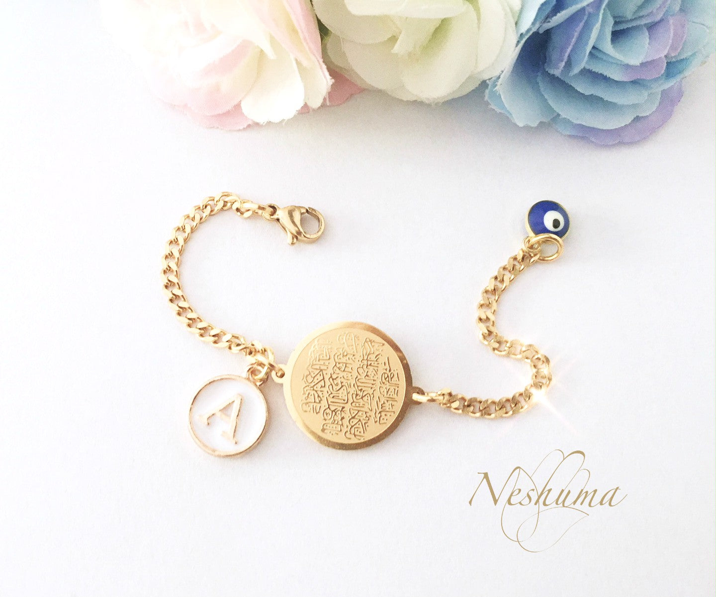 Om Baby Nazaria Gold Bracelet Set of 2 | Bracelet for Kids | CaratLane